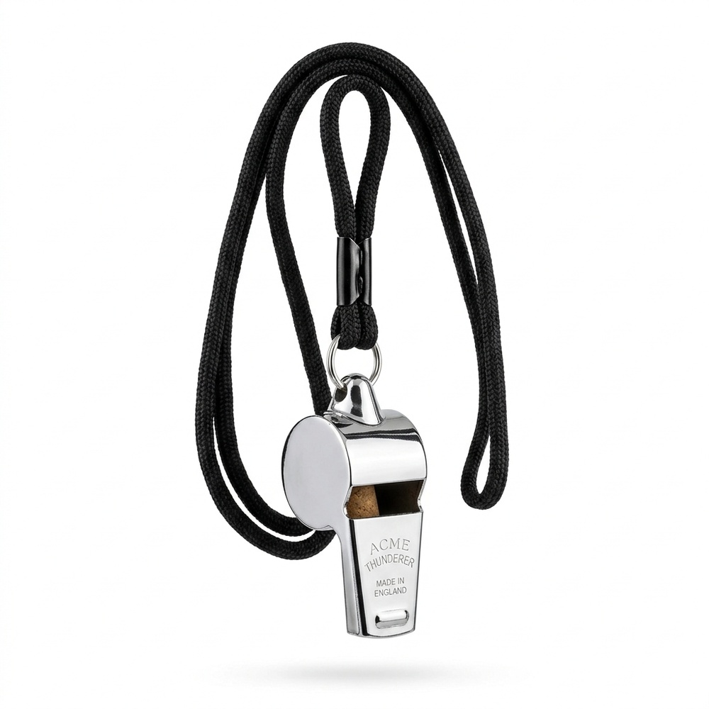 Tournament Metal Whistle Set w/ Lanyard (10pc)